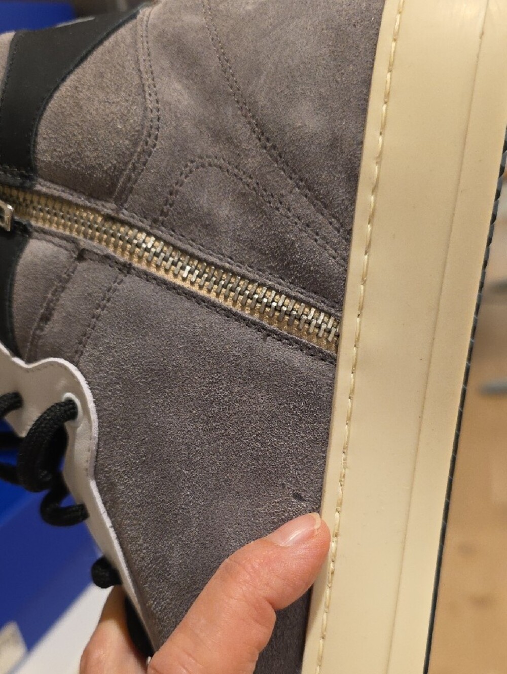 NEW RARE $325 P448 MEN'S TAYLOR CHESS HIGH TOP SUEDE SNEAKER SHOES SIZE 46 - Picture 10 of 10